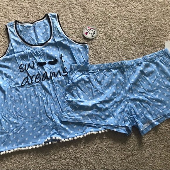 Zoe & Bella Other - Zoe & Bella Womens “Sweet Dreams” Blue Pajama Set,  Size XXL, NWT